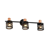 Prezent 75469 - Zidno reflektorsko svetlo ANTARES 3xE14/40W/230V crno/bakreno