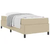 Vidaxl Konstrukcija postelje Svetlo zelena siva 100 x 200 cm blago