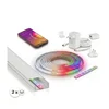 KOMPLET 1x LED RGBW traka WHITE AND COLOR LED/20W/230V 2 m + 2x ugradni profil 1 m