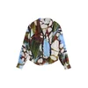 Next Bluza ecru/svetlo modra/oliva/bordo