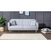 Atelier Del Sofa Raztegljiv kavč s tremi sedeži, Aria - siva