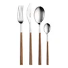 Pintinox set jedilnega pribora Sushi Queen Teak Satin, 24 kosov, črno-zlata darilna škatla