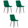 Brandless Stol LAVA - temno zelen žamet x 3, (22030473)
