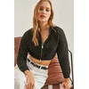 Bianco Lucci Womens Openwork Knitwear Cardigan