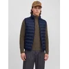 JACK & JONES Brezrokavnik JJEBERG temno modra