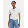 Calvin Klein Jeans Majica TOWEL LV047G287G Bela Cropped Fit