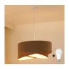 Brilagi - LED luster na sajli LYRA 1xE27/15W/230V braon/bela