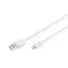USB-A to lightning MFI C89, 2M Data and charging cable, white, 5V, 2.4A