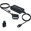 AMANKA Adapter SCART na HDMI – Vključno s HDMI in USB kablom
