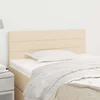 Vidaxl Posteljno vzglavje krem 80x5x78/88 cm blago