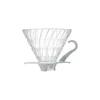 Hario V60-01 Stekleni dripper - bela