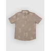 Salty Crew Flagship Uv Button Up Shirt dark khaki