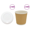 papirnate šalice za kavu s poklopcem 1000 kom 4 oz 100 ml