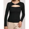 Sinsay - Rebrasta bluza - crno