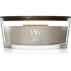 Woodwick Wood Smoke dišeča sveča z lesenim stenjem 453.6 g