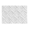 Douceur d intérieur  Kopalniške preproge TAPIS DE BAIN 50 x 80 CM COTON JACQUARD IKATIS BLANC/BLANC  Bela
