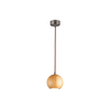 Luster na sajli 1xGU10/10W/230V, prečnik 11 cm, masiv/jasen