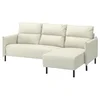 MANNARP Sofa trosed s lenjivcem, Gunnared bež