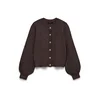 Vero Moda Petite Pletena jopa VMHAZEL temno rjava