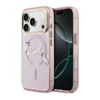 Maska Karl Lagerfeld IML Choupettes Karl Script Logo MagSafe za iPhone 17 Pro pink