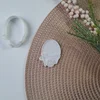 KREATIVNI SLATKIŠI Modla za kolače i ukrase Jaje, 7 cm, Bela