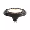 GU10 Zatemnilna LED AR111 Črna 8W 600lm 2700K