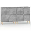Komode 2 kom siva boja betona 60x35x70 cm od konstruiranog drva