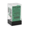 Kockice Chessex - Gemini - Polyhedral - Black-Green & Gold (7)