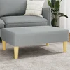 shumee vidaXL Tabure za noge svetlo siv 77x55x31 cm oblazinjen s blagom