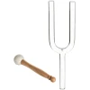 Shamann Transparent Crystal Singing Fork 20 mm Razcepljeni tuner