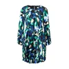DKNY Obleka modra/zelena/črna/bela