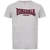 LONSDALE Majica temno rjava/pegasto siva