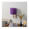 BRILAGI - LED zidno svetlo NUBILA 1xE27/60W/230V mat hrom/ljubičasta