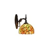 Brilagi - Tiffany vitražna zidna lampa SUNFLOWER 1xE14/40W/230V