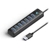 ORICO USB hub s 7 vhodi, usb 3.0, 1m PW7U-U3, črna