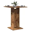 Vidaxl Bistro miza Old Wood 60x60x75 cm Inženirski les