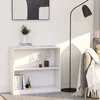 Polica za knjige bijela 80x24x75 cm izrađeno drvo