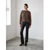 Sinsay - Pletena bluza na prugice - braon