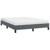 vidaXL Posteljni okvir brez vzmetnice temno siv 137x190 cm poln žamet