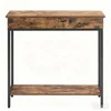 Songmics Konsolna miza 30x100x80 cm rjava