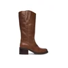 Coach TALL LEATHER BOOT Kostanjeva
