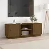 TV ormarić smeđa boja meda 110 x 35 x 40,5 cm masivna borovina