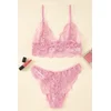 Trendyol Dusty Rose Lace Openwork Coverless Lingerie Sets