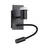 Brilagi - LED fleksibilna zidna lampa NUBILA 1xE27/25W/230V + integrisana LED 3W crna