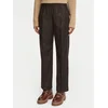 Weekend Max Mara Hlače iz tkanine Hateley 2625136042 Rjava Regular Fit