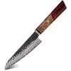 Damastni kuhinjski nož AI-37355 - Petty / Crvena KP37355