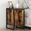 Noćni ormarić 2 pcs Dimni hrast 39,5 x 30 x 50 cm