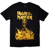 Iron Maiden Majica Est. 1975 Holy Smoke Jumbo Yellow Unisex Black M