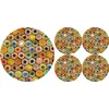 Bertoni Home Unisexs 1+4 Round Table Pads Set Crayons