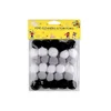 Pom-poms mešanica barv O20 mm - črno-bela-siva